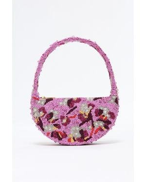 Acler Bead Birch Bag - Pink