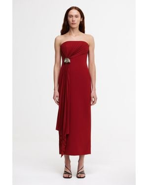 Acler Whitnell Midi Dress - Red