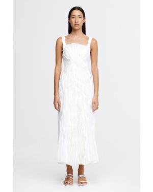 Acler Fitted Midi Dress - White