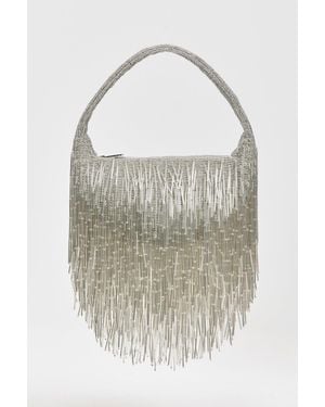 Acler Bead Birch Bag - White