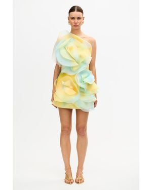 Acler Cotwall Mini Dress - Yellow