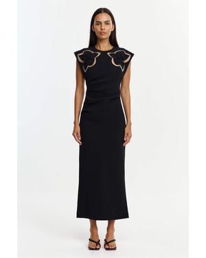 Acler Koda Midi Dress For Polyester - Black
