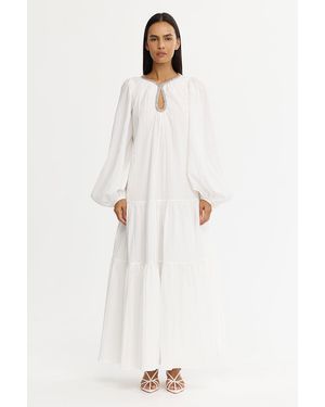 Acler Viola Maxi Dress For Polyester - White