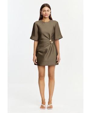 Acler Mannersly Mini Dress - Natural