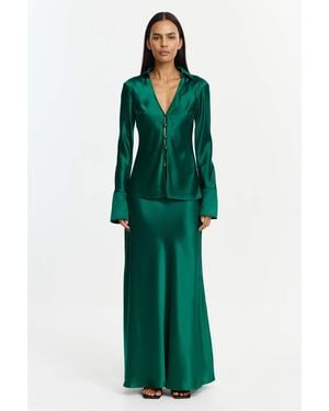 Acler Brosa Maxi Skirt - Green