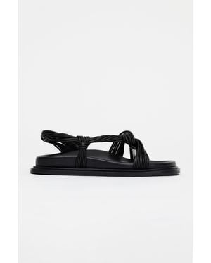 Acler Iverly Knot Sandal - Black