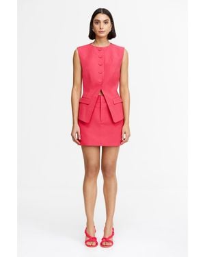 Acler Rodborough Vest - Red