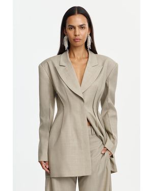 Acler The Jared Blazer By Longline Blazer For - Natural