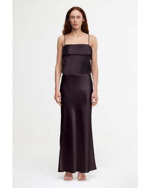 Acler Halewood Maxi Skirt - Brown