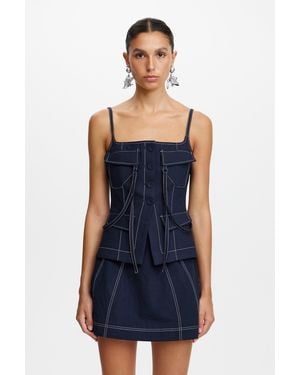 Acler Bodice Top For - Blue