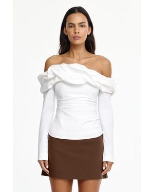Acler Off-The-Shoulder Top - White