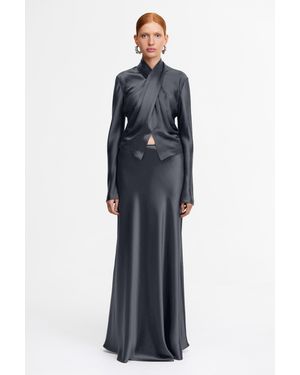 Acler Brosa Maxi Skirt - Blue