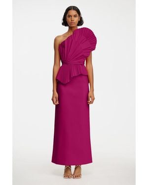 Acler Midi Skirt, Polyester - Pink