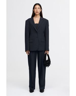 Acler Croxby Jacket For Polyester Viscose Wool Elastane - Blue