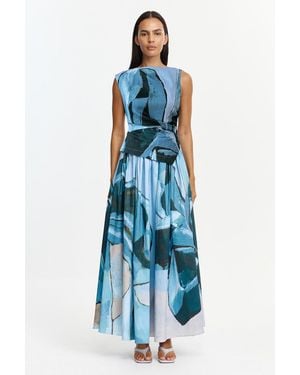 Acler Robaker Maxi Dress - Blue