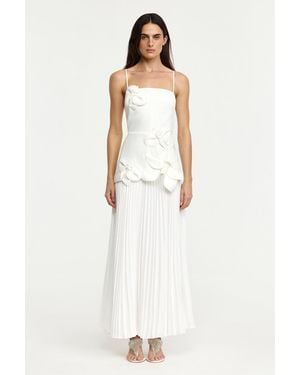 Acler Avision Maxi Dress For Polyester - White