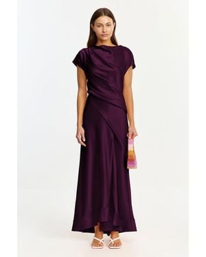 Acler Glatton Maxi Dress - Purple