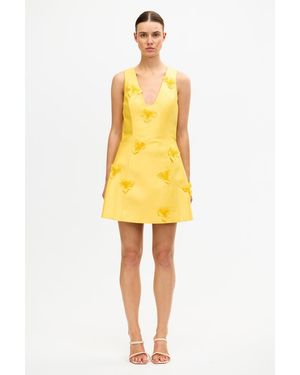 Acler Acler Mini Dress - Yellow