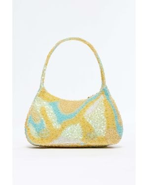 Acler Laneshire Beaded Bag - Yellow