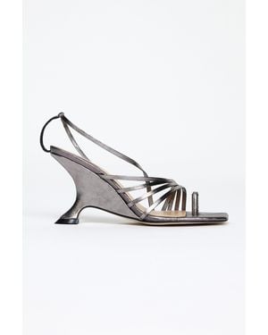 Acler Dylso Wedge - Metallic
