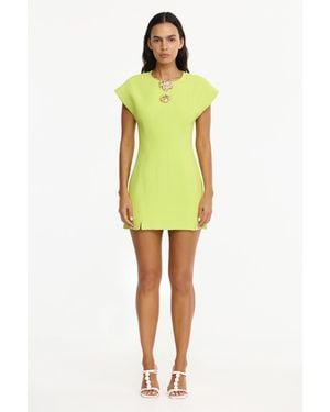 Acler Brit Mini Dress - Yellow