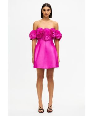 Acler Trusley Satin Mini Dress - Pink