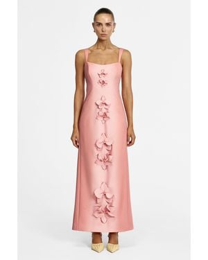 Acler Medoral Maxi Dress By 100% Polyester - Pink