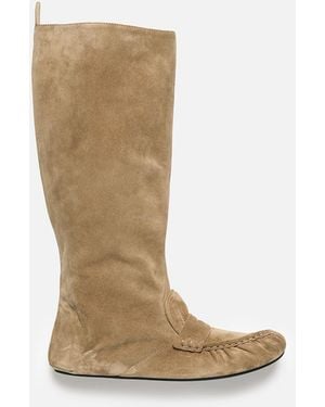 Acne Studios Slouch Saddle Boots - Brown
