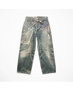 Acne Studios Jeans Con Vestibilità Ampia - 1981 - Green