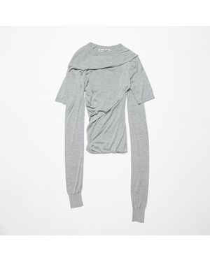 Acne Studios Layered Top - Gray