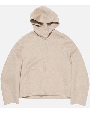 Acne Studios Hooded Cashmere Jacket - Natural