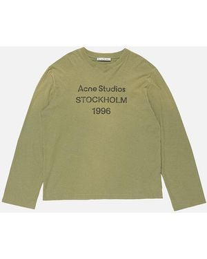 Acne Studios Logo T-Shirt - Green