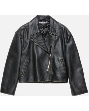 Acne Studios Leather Jacket - Black