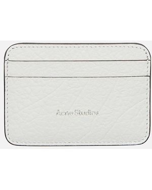 Acne Studios Portacarte Di Pelle - White