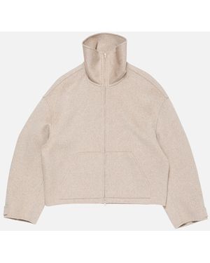 Acne Studios Wool Zip Jacket - Natural