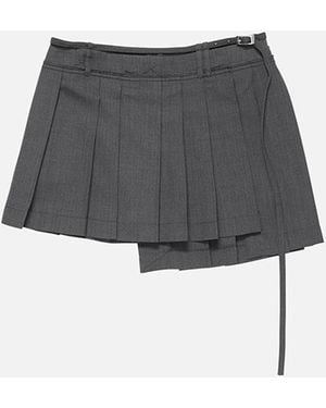 Acne Studios Pleated Skirt - Gray