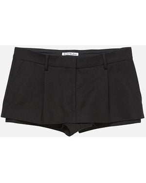 Acne Studios Layered Miniskirt - Black