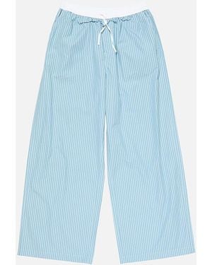 Acne Studios Striped Cotton Pants - Blue
