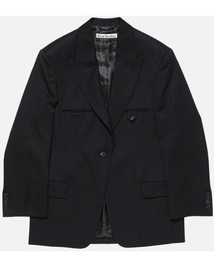 Acne Studios Single-Breasted Suit Jacket - Black