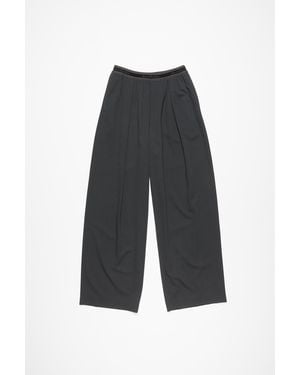 Acne Studios Logo Tape Trousers - White