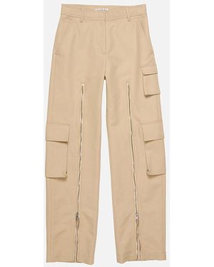 Acne Studios Layered Satin Pants - Natural