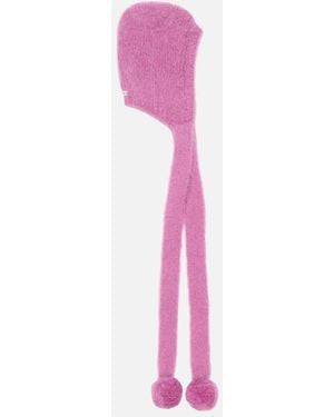 Acne Studios Mohair Cap - Pink