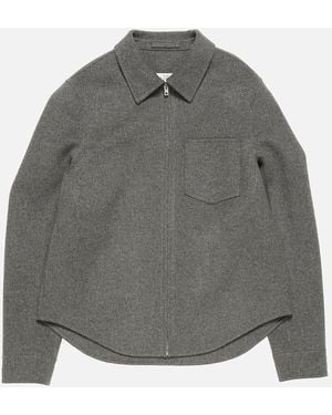 Acne Studios Cashmere Zip Jacket - Gray