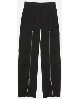 Acne Studios Layered Satin Pants - Black