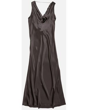 Acne Studios Satin Dress - Brown