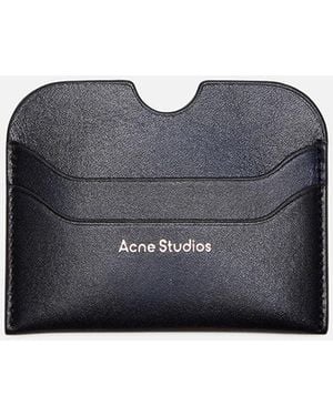Acne Studios Leather Card Holder - Blue