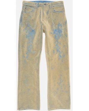 Acne Studios Flocked Denim Pants - Natural