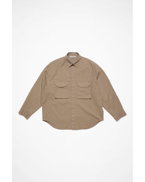 Acne Studios Camicia Con Bottoni - Natural