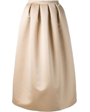 Rochas Long Full Skirt - Natural