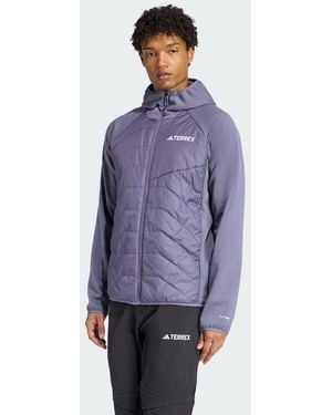 adidas Giacca Ibrida Multiuso Terrex Climawarm Con Cappuccio E Isolamento - Viola